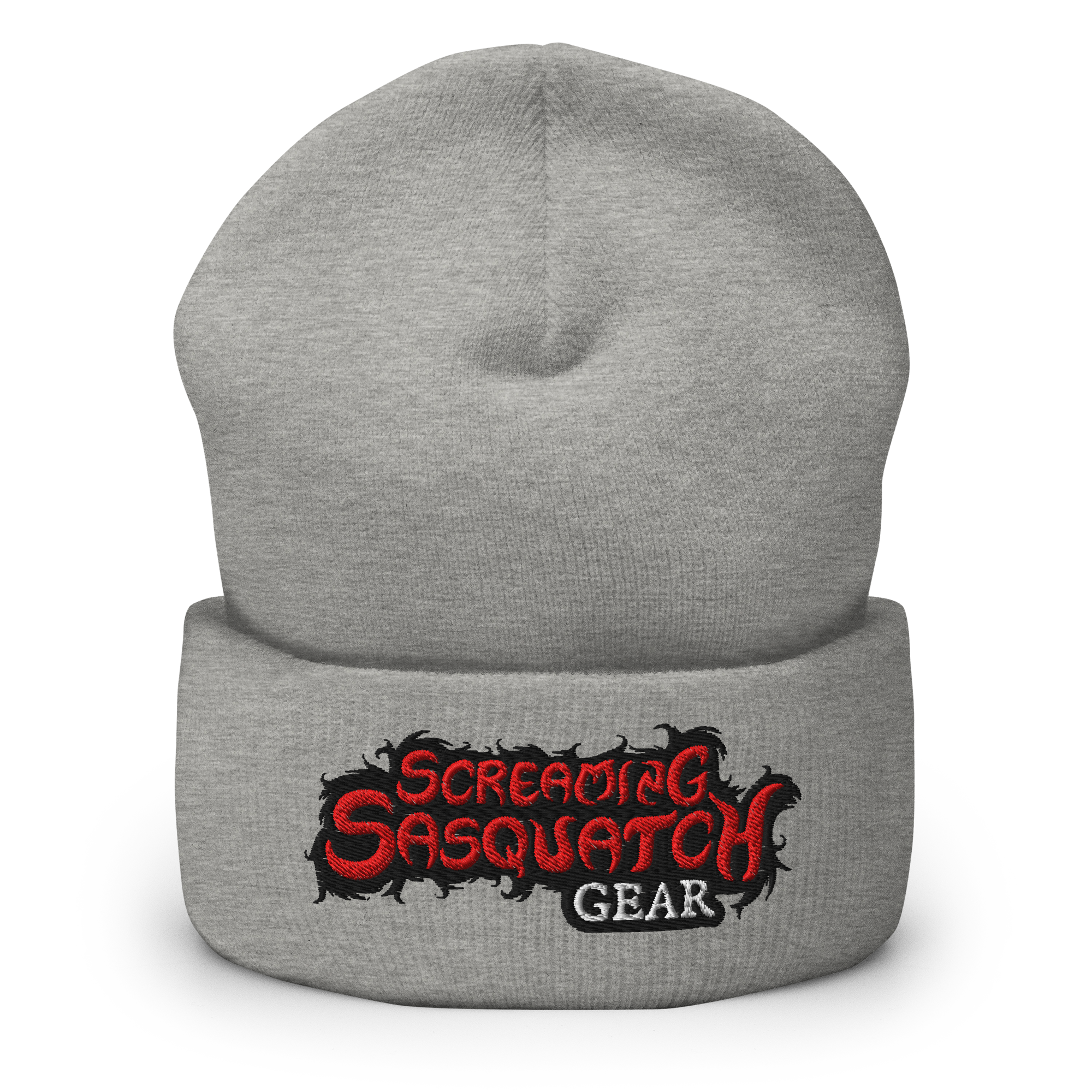 Screaming Sasquatch Beanie Heather Grey