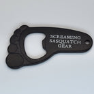 Screaming Sasquatch Foot Keychain Black