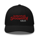 Screaming Sasquatch Hat Black on Black Front