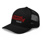 Screaming Sasquatch Hat Black on Black Side