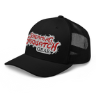 Screaming Sasquatch Hat Gray on Black Side