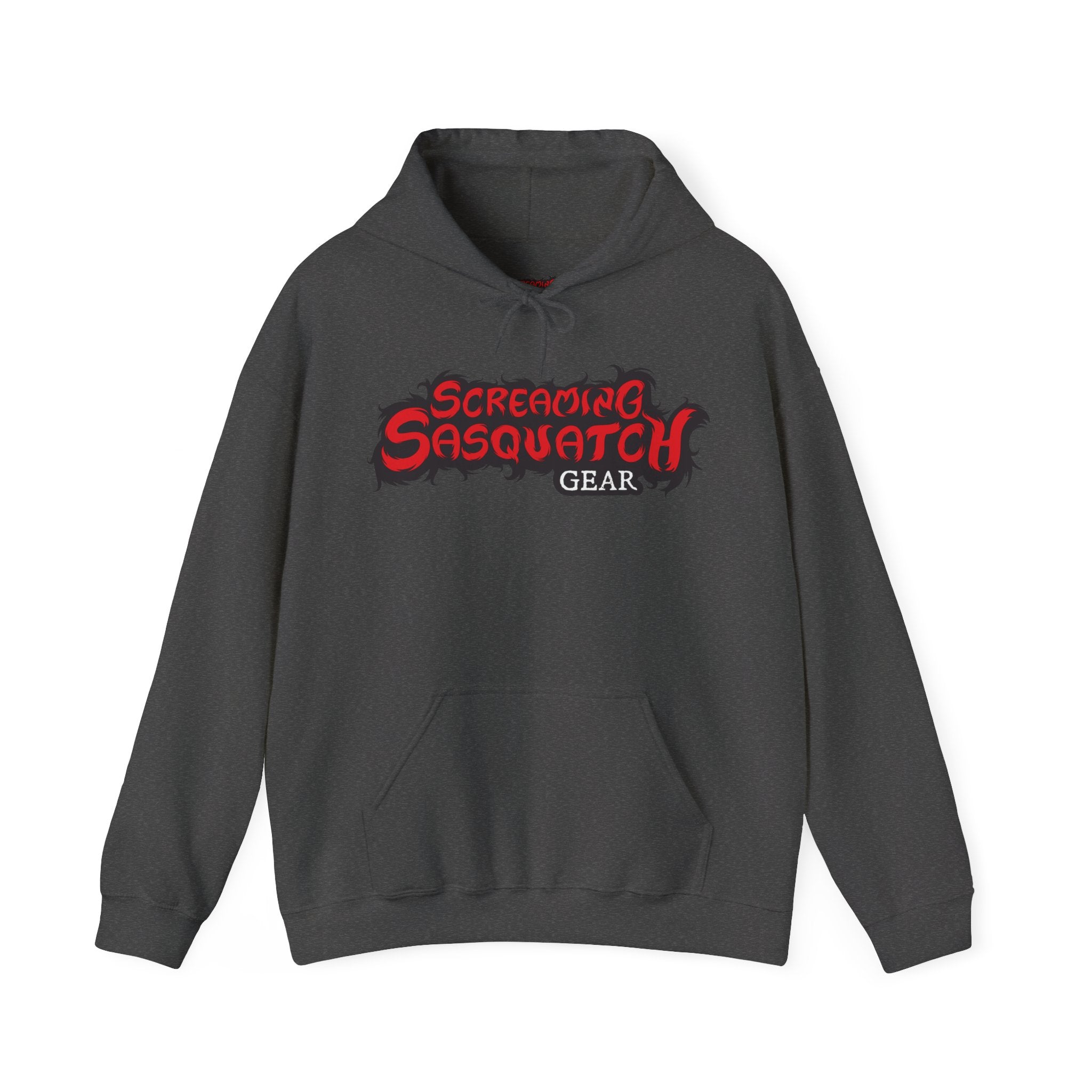 Screaming Sasquatch Hoodie Logo Dark Grey Front