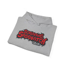 Screaming Sasquatch Hoodie Logo Grey Folded