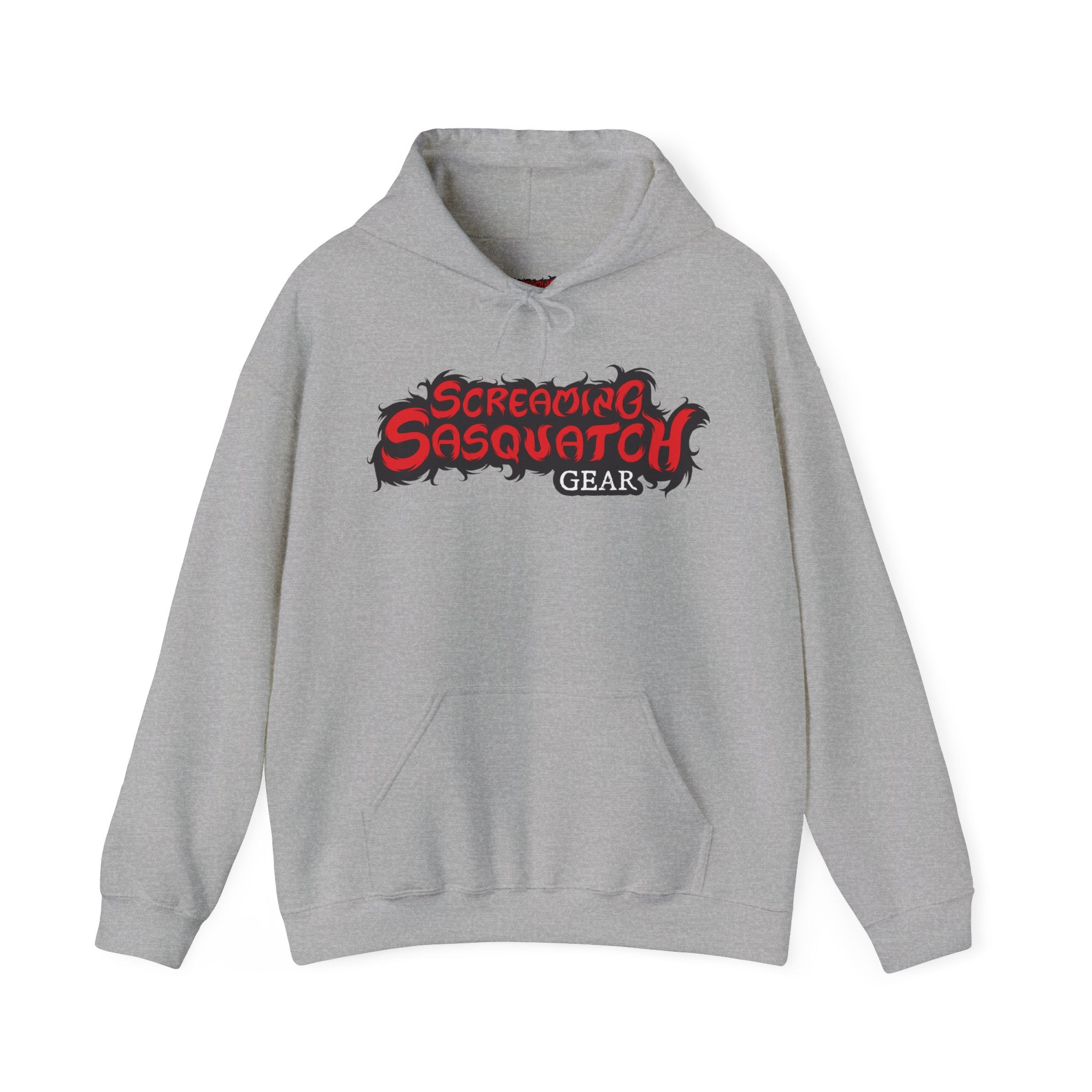 Screaming Sasquatch Hoodie Logo Grey Front