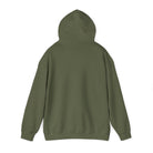 Screaming Sasquatch Hoodie Logo Olive Back