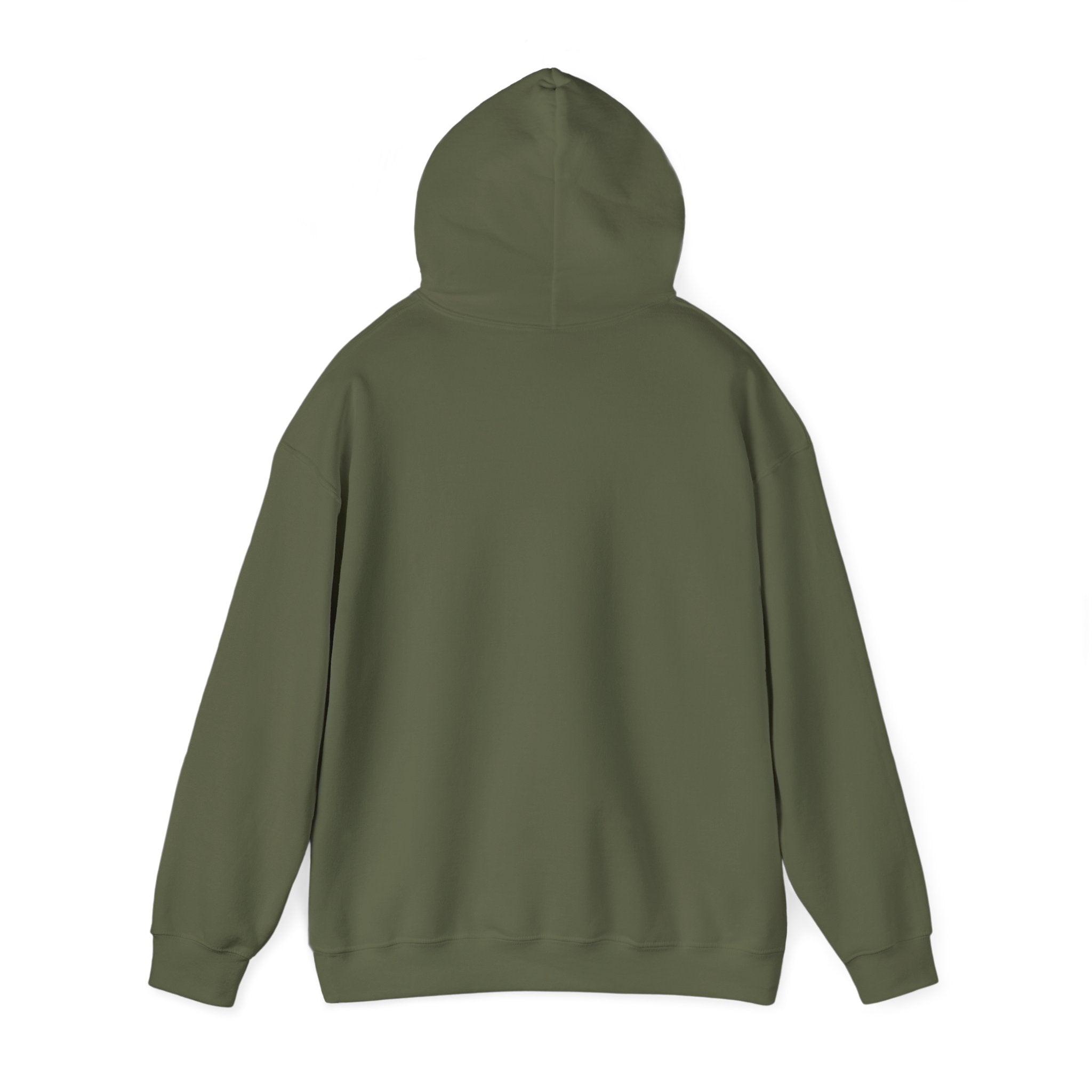 Screaming Sasquatch Hoodie Logo Olive Back