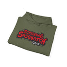 Screaming Sasquatch Hoodie Logo Olive Folded