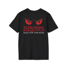 Screaming Sasquatch T-Shirt Eyes Black Back