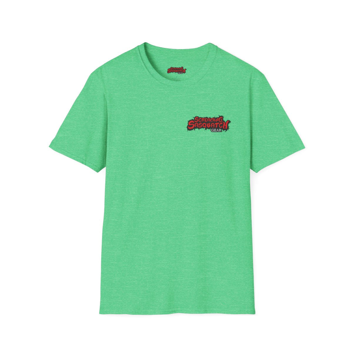 Screaming_Sasquatch_T-Shirt_Galactic_Hide_Green_Front