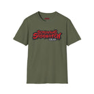 Screaming Sasquatch T-Shirt Logo Olive Front