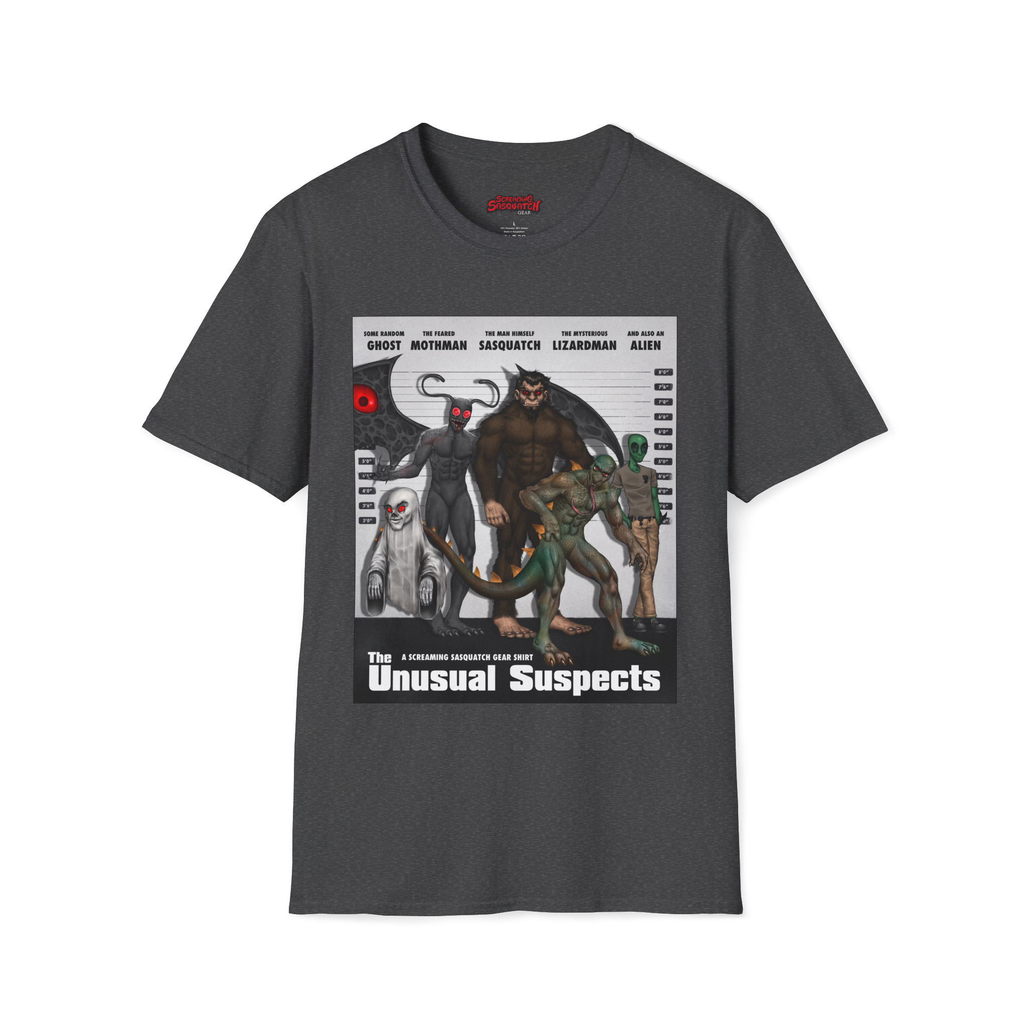 Screaming_Sasquatch_T-Shirt_Suspects_Dark_Heather_Front
