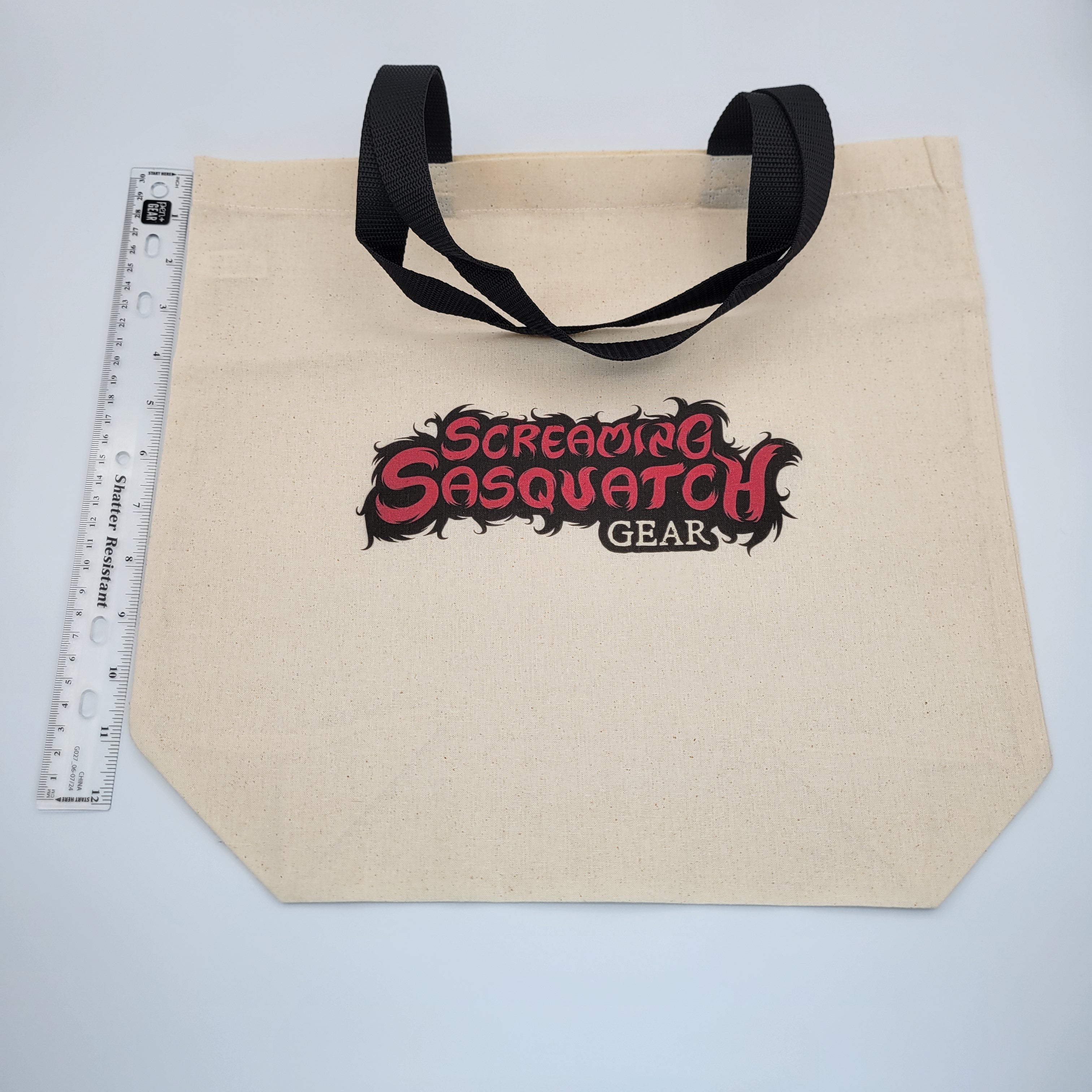 Screaming Sasquatch Tote Flat