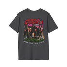 Screaming Sasquatch T-Shirt Make Your Own Noise Grey BAck